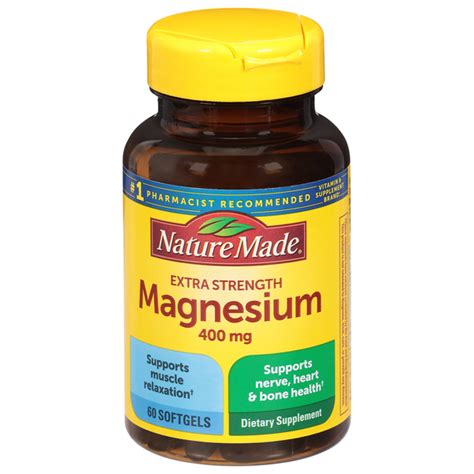 Save On Nature Made Extra Strength Magnesium 400 Mg Dietary Supplement