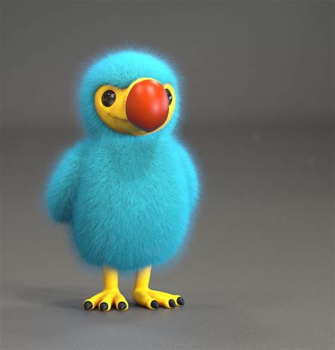 Zbrush Doodle Day 1956 Fluffy Dodo By Unexpectedtoy On Deviantart