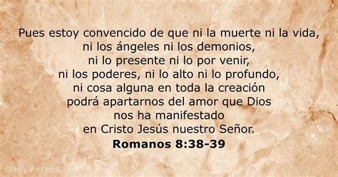 Romanos 8 38 39 Versículo De La Biblia