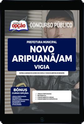 Apostila Prefeitura de Novo Aripuanã PDF Vigia 2022 Download Apostila