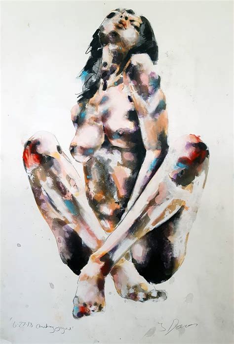 Crouching Figure Drawing By Thomas Donaldson Saatchi Art