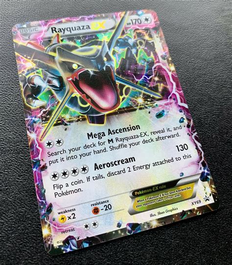 Mavin Pokemon TCG RAYQUAZA EX Card 2015 EX XY69 BLACK STAR PROMO Holo