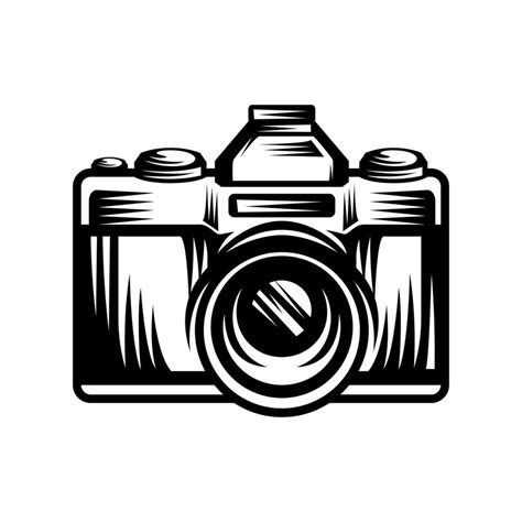 Photo Camera Doodle Icon Hand Drawn Sketch In Vector Vector