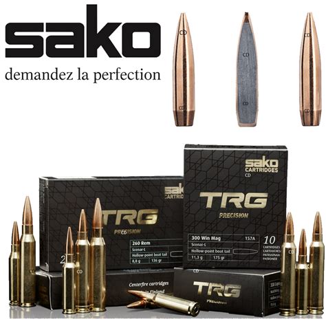 Balles Sako TRG Précision HPBT 300 WM 175 Grains Par 20 Munitions