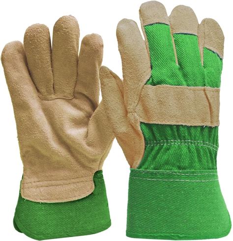 Digz Suede Leather Palm Garden Gloves With Safety Cuff Single Pair