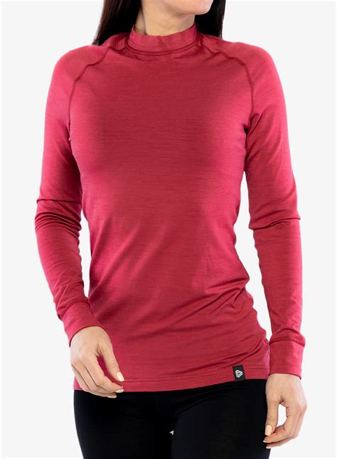 Bluza Damska Thermowave Merino Arctic L S Shirt Red Earth