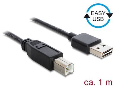 83358 Delock Kabel EASY USB 2 0 Typ A Stecker USB 2 0 Typ B Stecker 1