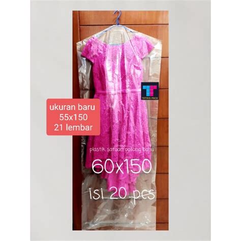 Jual Plastik Laundry Gaun Gamis Potongan Bahu Panjang Isi