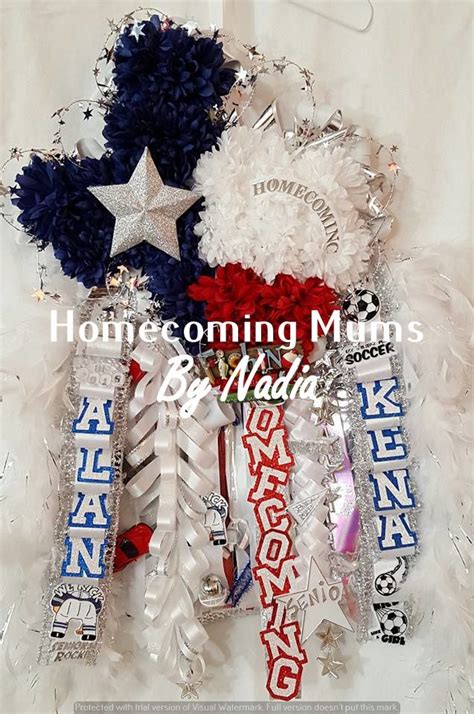 Texas Shaped Garter Homecoming Mums Senior Texas Homecoming Mums