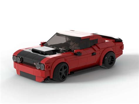 Lego Moc Challenger Srt Demon With Pullback Motor By Williweb Rebrickable Build With Lego