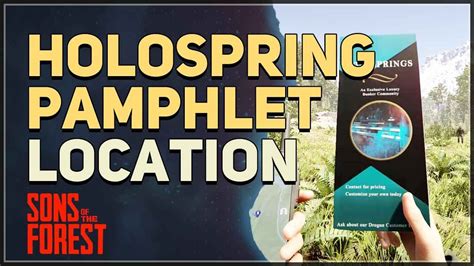 Holospring Pamphlet Location Sons Of The Forest YouTube