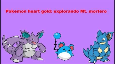 Pokemon Heart Gold Explorando Mt Mortero YouTube