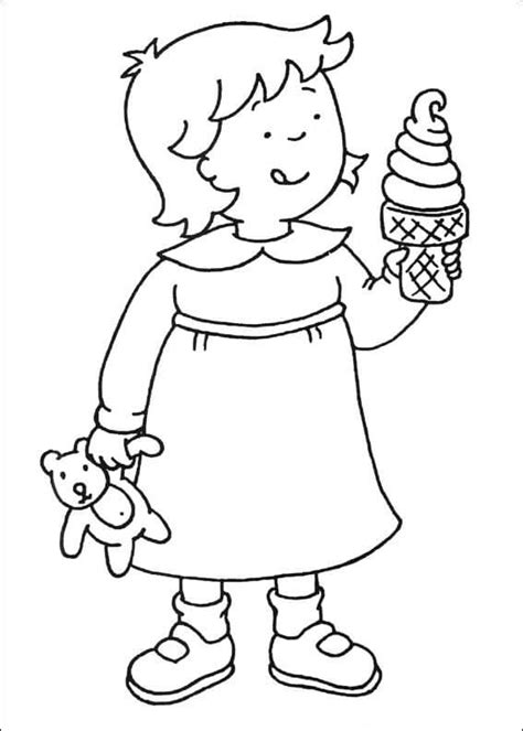 Helado B Sico Para Colorear Imprimir E Dibujar Coloringonly