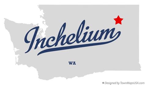 Map of Inchelium, WA, Washington