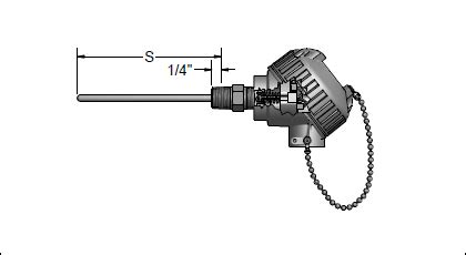 Pyromation Thermocouple Fixed Sheath RTD Assemblies With General