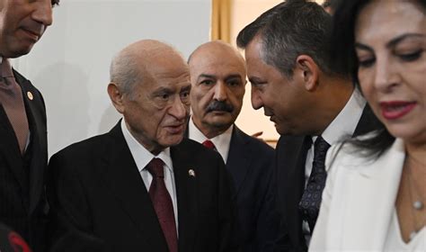 Özgür Özel den Devlet Bahçeli ye ziyaret TBMM de bir araya geldiler