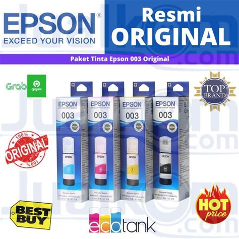 Jual Paket Tinta Epson Black Cyan Magenta Yellow Original Di Seller