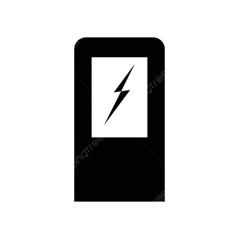 Icon Of A Black Electric Car Charging Station Vector Alternative