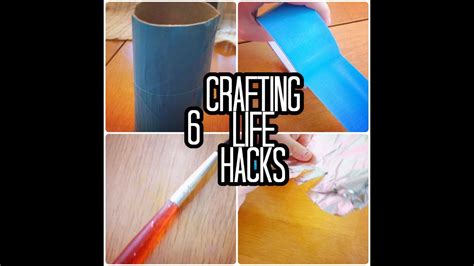 6 Crafting Life Hacks Hacks YouTube