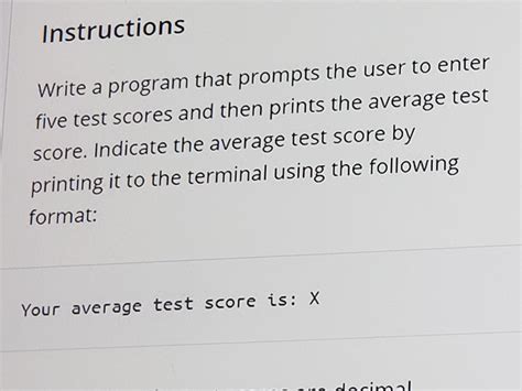 Solved Instructions Write A Program That Prompts The User To Chegg