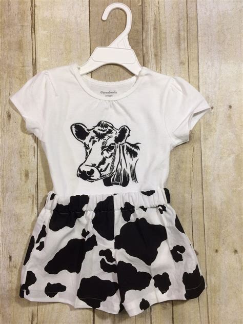 Elly July 2018 Chic Fil A Dress Like A Cow Day Shorts And Tee