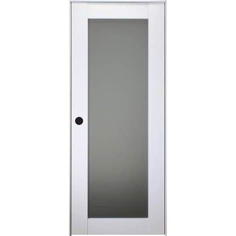 Belldinni Smart Pro 28 In X 80 In Right Handed Full Lite Frosted Glass