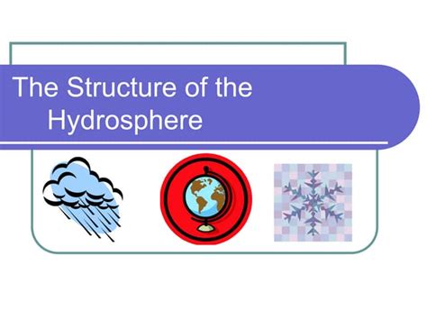 Hydrosphere Notes Ppt