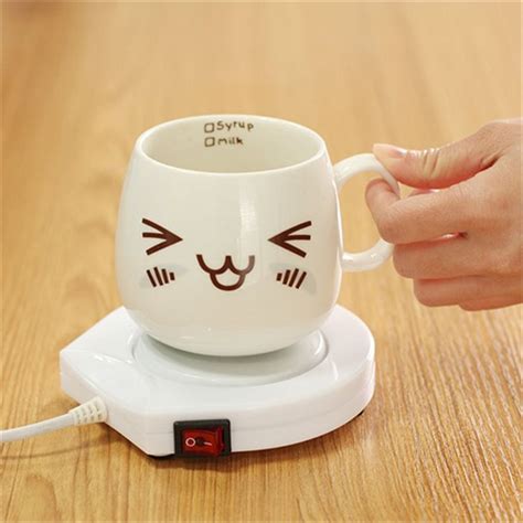 Buy New 220v Us Plug White Electric Powered Drink Cup Warmer Pad