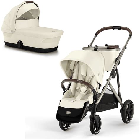 Cybex GOLD Gazelle S Taupe Seashell Beige Kinderwagen Pinkorblue Be