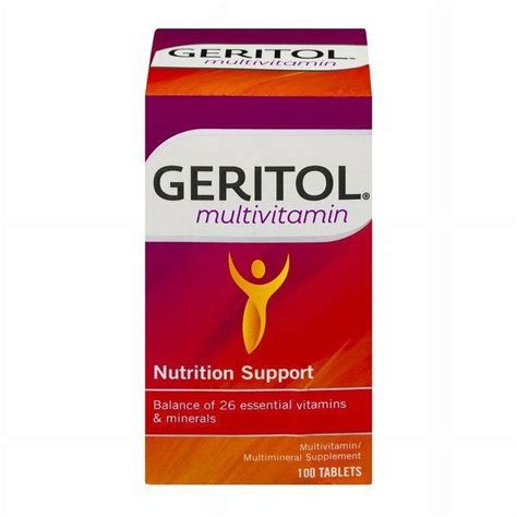 Geritol Complete Liquid Multivitamin Iron Supplement Tablets For