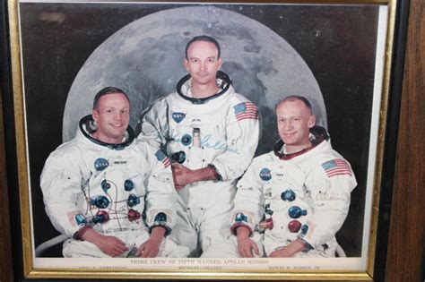 Lot Apollo 11 Crew Ink Signed Photo And Splashdown