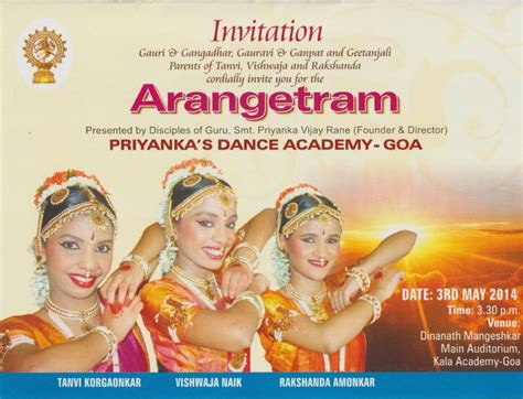 Arangetram Priyanka S Dance Academy