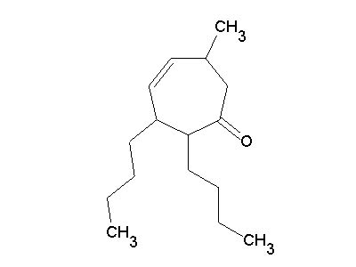 2 3 Dibutyl 6 Methyl 4 Cyclohepten 1 One C16H28O Density Melting