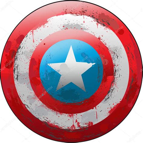 Grunge Captain Shield — Stock Vector © Flinstone12 #60762731