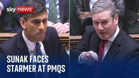 Pmqs In Full Rishi Sunak Faces Sir Keir Starmer After Boris Johnson