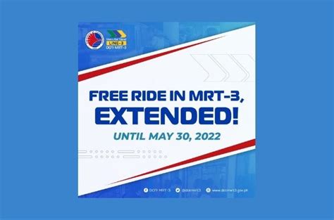 MRT 3 Libreng Sakay Program Extended Until May 30 2022 Autodeal