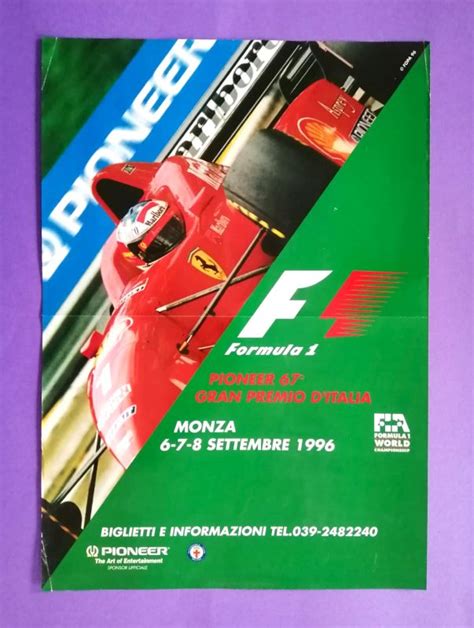 Original Formel 1 Rennplakat Raritäten als Dekoration für Wohnung Haus