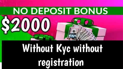 No Deposit Bonus Forex Without Kyc Without Registration