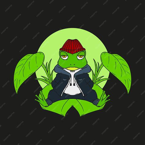 Premium Vector | Cool Casual Frog Vector Illustration