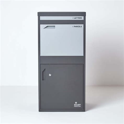 Extra Large Front Rear Access Dark Grey Smart Parcel Box