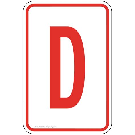 vertical sign parking lot garage letter  sign