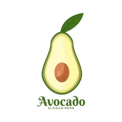 Avocado logo. avocado vector illustration 15426600 Vector Art at Vecteezy