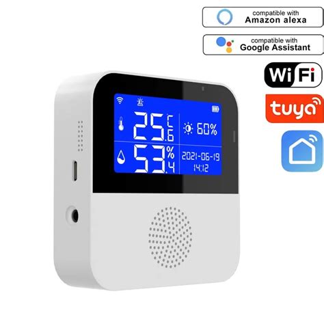 Tuya wifi inteligente sem fio em tempo real temperatura e detecção de