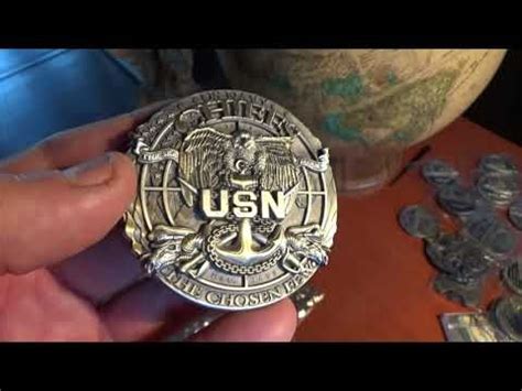 US Navy Chief Custom Engraved Challenge Coin | Navy chief, Challenge ...