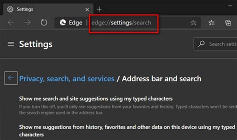 Change Search Engine In Edge Search Bar