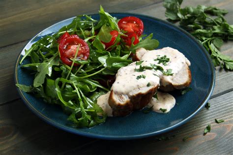 Pork Fillet Steaks with Wholegrain Mustard Sauce