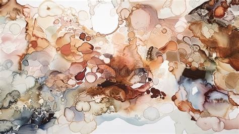 Luxury Abstract Fluid Art Painting In Alcohol Ink Technique Mixture Of