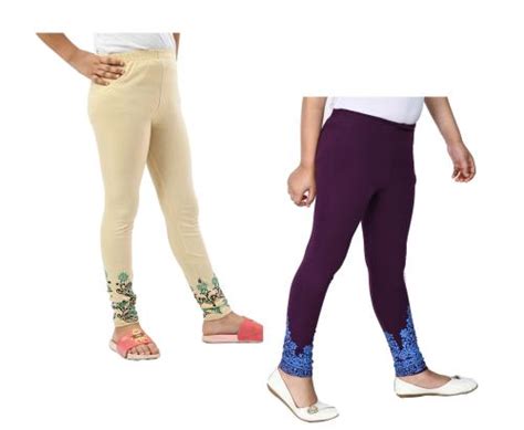 Buy Kayu Girls Super Soft Cotton Bottom Printed Leggings Pack Of 2 Online At Best Prices In