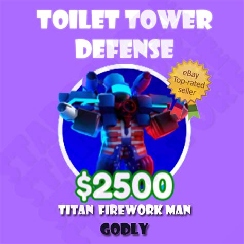 Titan Firework Man Toilet Tower Defense Ttd Roblox Cheap And Fast Delivery Ebay