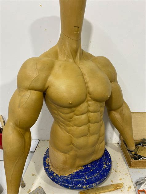 Realistic Muscle Suit With Arms For Cosplay Medical Silicon Made